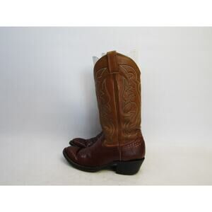 Cowtown Mens Size 8 D Brown Leather Lizard Cowboy Western Boots